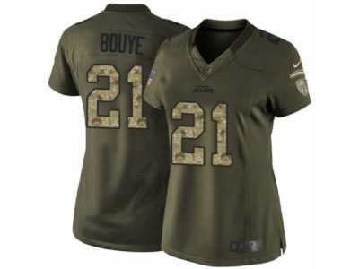 Women's Nike Jacksonville Jaguars #21 A.J. Bouye Limited Green Salute to Service NFL Jersey